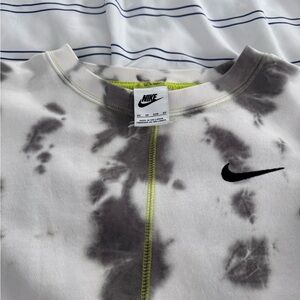 Nike Black and Gray Tie-Dye Sweatshirt